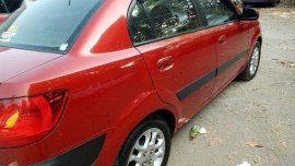 Fresh Kia Rio Matic 2009 Red Sedan For Sale 