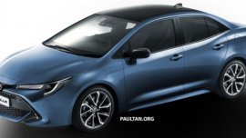 Auris hatchback-based rendering of Toyota Corolla 2020 sedan
