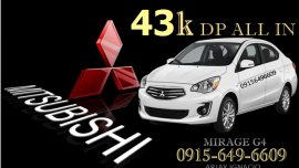 MITSUBISHI MIRAGE G4 ALL IN PROMO 2018 for sale