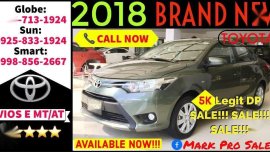 2018 Toyota Vios E AT MT 5k DP Only All IN Promo