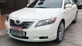 2007 Toyota Camry Hybrid White Fuel Efficient for sale