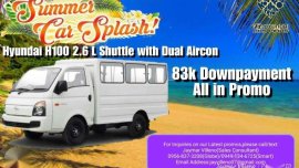 Hyundai H100 Shuttle with Dual Aircon Low Downpayment 83k All in Promo