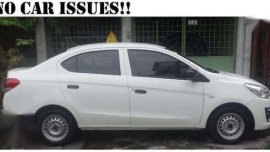 Mitsubishi Mirage 2015 manual white negotiable for sale