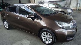 2013 Kia Rio Sedan Automatic Brown For Sale 