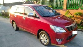 2013 Toyota Innova E Diesel Red Suv For Sale 