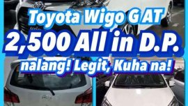 2018 Toyota Wigo G AT Super low downpayment promo at 2500 FOR SALE