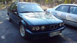 1992 BMW 525i Blue Sedan For Sale 