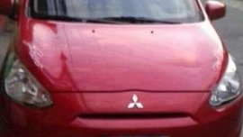 Mitsubishi Mirage Hatchback 2013 Red For Sale 