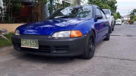 Honda Civic 1993 Manual Blue Sedan For Sale 