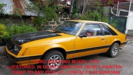 Ford Mustang 1978  Restored AT Yellow For Sale 