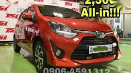 2500 All in TOYOTA Wigo 1.0 G ManuaL 2018