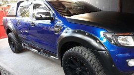 Ford Ranger 2014 Manual Blue Pickup For Sale 