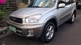2002 Toyota RAV4 Automatic Silver For Sale 