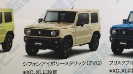 Suzuki Jimny Sierra 2019 & Suzuki Jimny 2019 revealed on a brochure 
