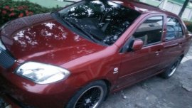 RED Toyota Vios 1.3e manual trans.