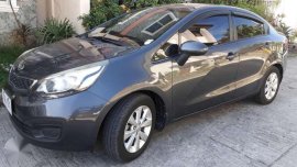 Kia Rio EX MT 2012 Sedan Gray For Sale 