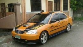 Honda Civic Vti Vtec 2001 Yellow For Sale 