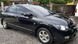 2008 honda civic 1.8v black sedan for sale 