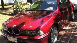 BMW 523i 1997 Red Sedan Well Maintained For Sale 