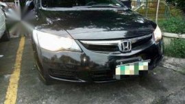 honda civic 2007 18V black sedan for sale 