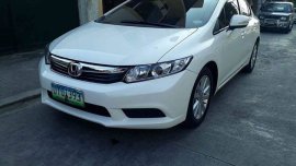 2013 Honda Civic White Sedan For Sale 
