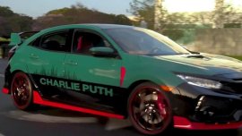 Charlie Puth Designs The Face of His own Honda Civic Type R 2018