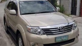 toyota fortuner g at diesel 2012 for sale 