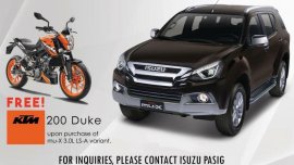 2018 Isuzu Mu-X for sale