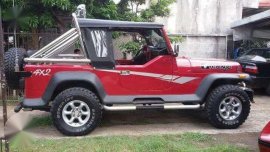 Wrangler Jeep 2000 Red SUV For Sale 
