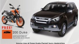 Isuzu mu-X + Free KTM Promo 2018 for sale
