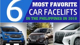[Car infographic] Top 6 most favorite car facelifts in the Philippines in 2018