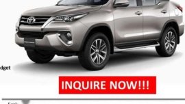 2018 Toyota Fortuner Buy Now PAYLATER promo