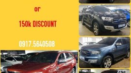 2018 Ford Everest Zero Cashout or 150k Discount