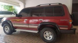 SELLING red 1997 Toyota Land Cruiser 80