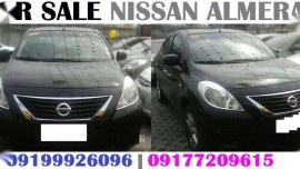 Black Nissan Almera 2015 AT for sale 