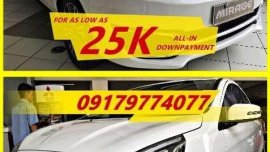 Lowest down at 25K 2018 Mitsubishi Mirage Hatchback Gls Automatic
