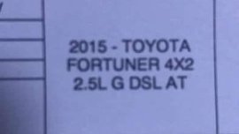 Toyota Fortuner 2015 for sale