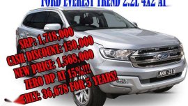 Ford Everest Trend 22L 4X2 AT 2018 for sale