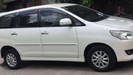Toyota Innova G 2013 Pearl white 1st owner