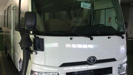 White 2019 Toyota Coaster Van for sale in Manila 