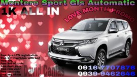 2018 MITSUBISHI MONTERO SPORT all in promo