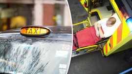 Which is better in case of emergency: Hail a cab or Call an ambulance?
