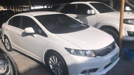 For sale White 2012 Honda Civic in Pasig