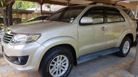Gold Toyota Fortuner 2012 at 90000 for sale in Olongapo