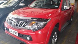 Red Mitsubishi Strada 2015 Manual Diesel for sale in Quezon City