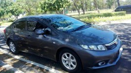 Selling Grey Honda Civic 2013 Automatic Gasoline for sale
