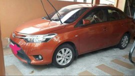 Orange Toyota Vios 2015 for sale in Las Piñas