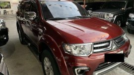 Selling Red Mitsubishi Montero Sport 2015 at Automatic Diesel