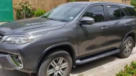 Grey Toyota Fortuner 2018 Manual Diesel for sale in Quezon City