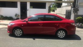 Red 2015 Toyota Vios at 25000 km for sale 